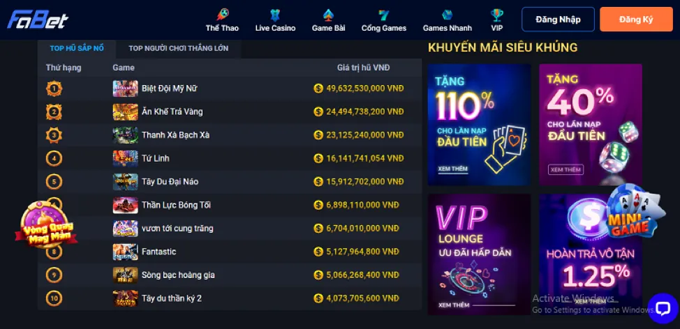Thế giới game đa dạng tại nohu90